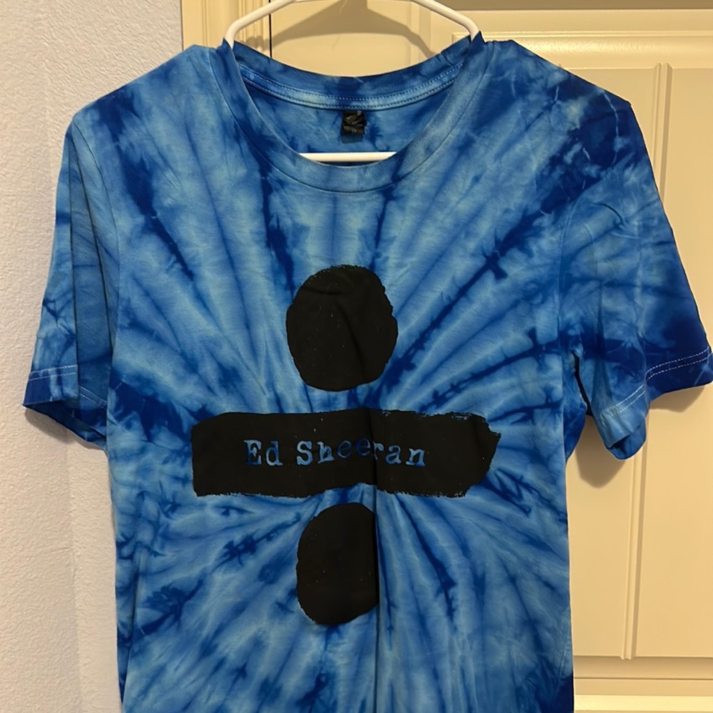 Ed Sheeran Blue Tie Dye Divide Tshirt